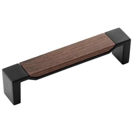 A large image of the Belwith Keeler B076620 Matte Black With Walnut