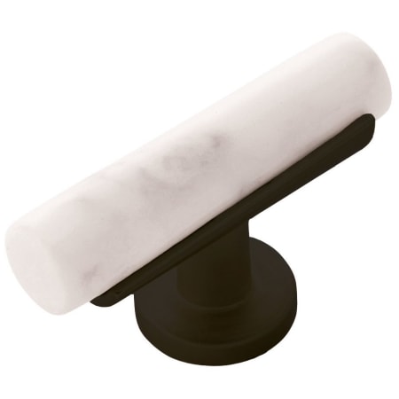 A large image of the Belwith Keeler B077041 Oil-Rubbed Bronze and Matte White