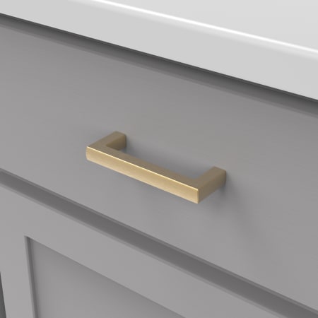 A large image of the Belwith Keeler B077988 Brushed Golden Brass
