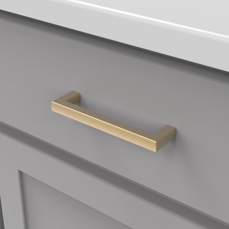 A large image of the Belwith Keeler B077989 Brushed Golden Brass