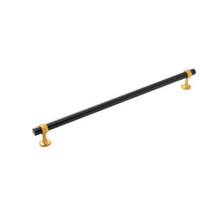 A large image of the Belwith Keeler B079399 Matte Black / Brushed Golden Brass