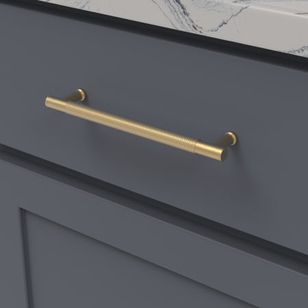 A large image of the Belwith Keeler B079414 Brushed Golden Brass