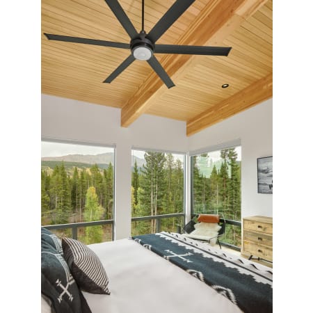 A large image of the Big Ass Fans es6 72  Bedroom with down light - full