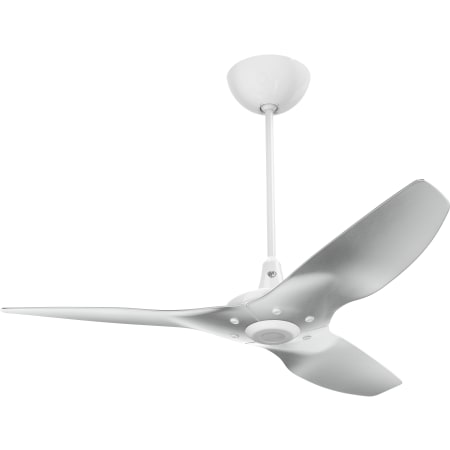 A large image of the Big Ass Fans Haiku Outdoor Universal Mount White 52 White / Brushed Aluminum