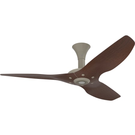A large image of the Big Ass Fans Haiku Outdoor Low Profile Satin Nickel 52 Satin Nickel / Cocoa Aluminum