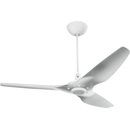 A large image of the Big Ass Fans Haiku Outdoor Universal Mount White 60 White / Brushed Aluminum