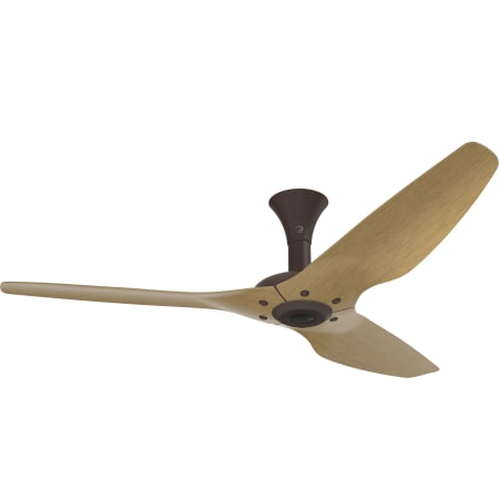 A large image of the Big Ass Fans Haiku Outdoor Low Profile Oil Rubbed Bronze 60 Oil Rubbed Bronze / Caramel Aluminum
