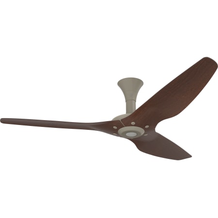 A large image of the Big Ass Fans Haiku Outdoor Low Profile Satin Nickel 60 Satin Nickel / Cocoa Aluminum