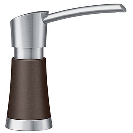 A large image of the Blanco 442048 Stainless Steel / Cafe Brown