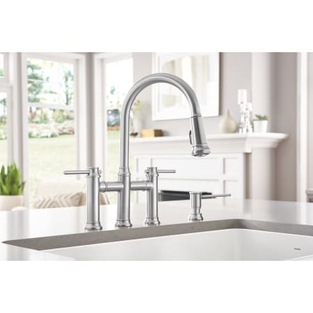 Blanco 442506 Polished Nickel Empressa 1.5 GPM Bridge ...