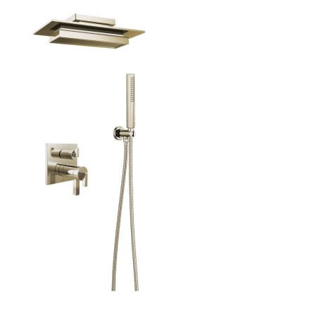 A large image of the Brizo BSS-FLW-T75522-02 Brilliance Polished Nickel