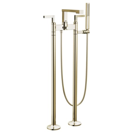A large image of the Brizo T70310-FLW-F Brilliance Polished Nickel