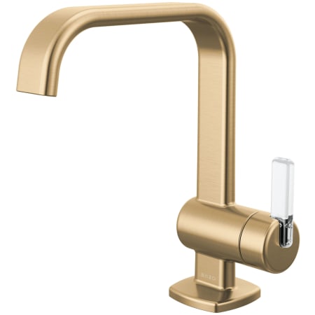A large image of the Brizo 65067LF-ECO Luxe Gold / Clear Acrylic