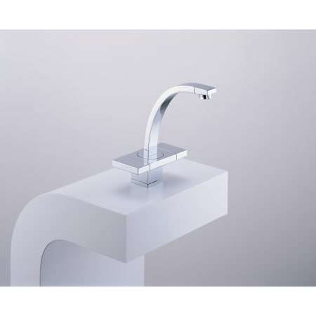 A large image of the Brizo 65172LF Brizo-65172LF-Installed Faucet in Chrome