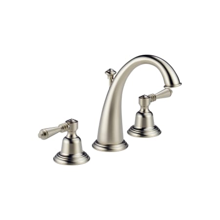 A large image of the Brizo 6520LF-LHP Brizo-6520LF-LHP-Faucet in Brilliance Brushed Nickel with Lever Handles