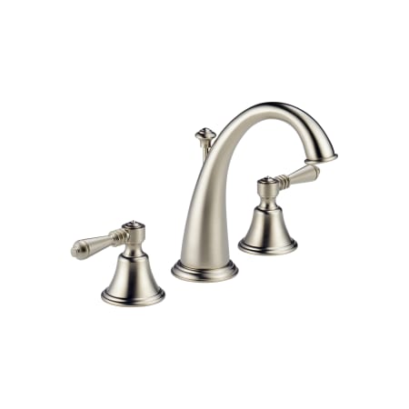 A large image of the Brizo 6526LF-LHP Brizo-6526LF-LHP-Faucet in Brilliance Brushed Nickel with Lever Handles