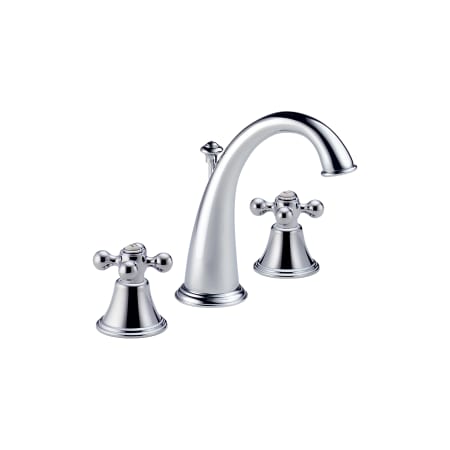 A large image of the Brizo 6526LF-LHP Brizo-6526LF-LHP-Faucet in Chrome with Cross Handles