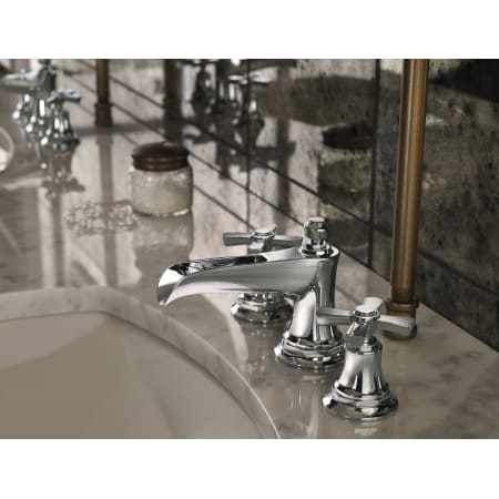 Brizo 65361lf Lhp Installed Faucet In Chrome With Cross Handles 34 