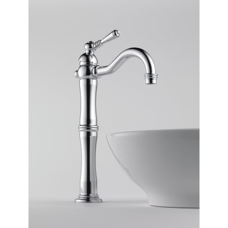 A large image of the Brizo 65436LF Brizo-65436LF-Installed Faucet in Chrome