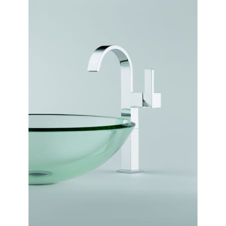 A large image of the Brizo 65480LF Brizo-65480LF-Installed Faucet in Chrome