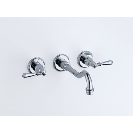 A large image of the Brizo 65836LF Brizo-65836LF-Installed Faucet in Chrome