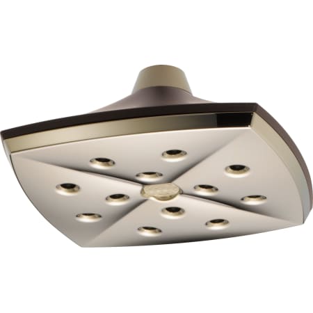 A large image of the Brizo 81385-2.5 Cocoa Bronze/Polished Nickel