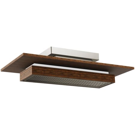 A large image of the Brizo 81422-2.5 Luxe Nickel / Teak Wood