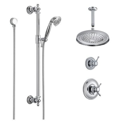 Brizo BT945-PC Chrome Traditional Thermostatic Shower System with Rain