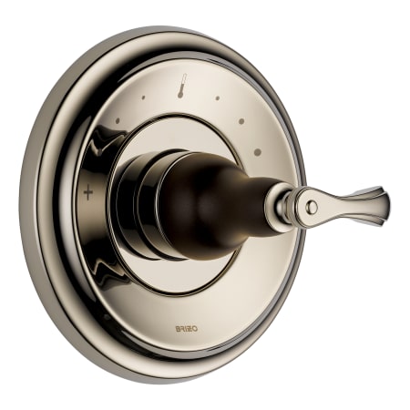 A large image of the Brizo T66T085 Cocoa Bronze and Polished Nickel