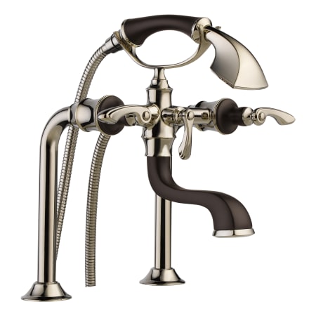 A large image of the Brizo T70210-CD Cocoa Bronze and Polished Nickel