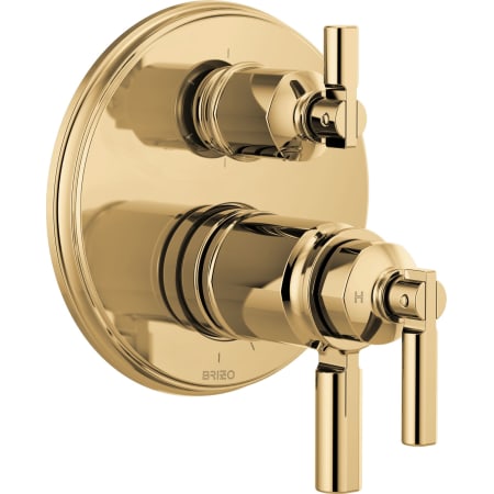 A large image of the Brizo T75676 Polished Gold