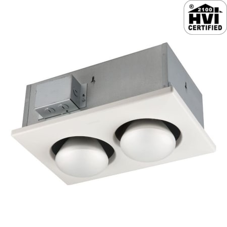 Broan 163 White 500w Infrared Two Bulb Heater