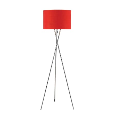 A large image of the Bromi Design AMLG0036 Chrome / Red
