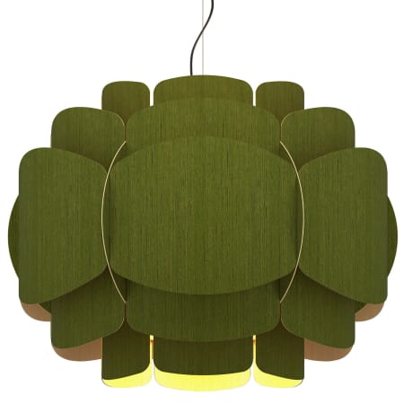A large image of the Bruck Lighting WEPBEL/76 Green / Ash