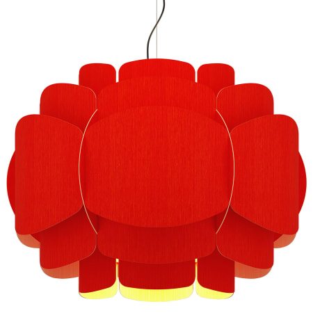 A large image of the Bruck Lighting WEPBEL/76 Red / Ash