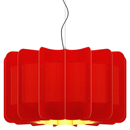 A large image of the Bruck Lighting WEPCLA/75 Black / Red