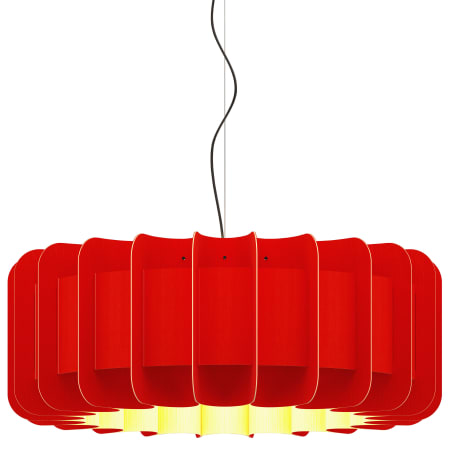 A large image of the Bruck Lighting WEPCLA/A74 Black / Red