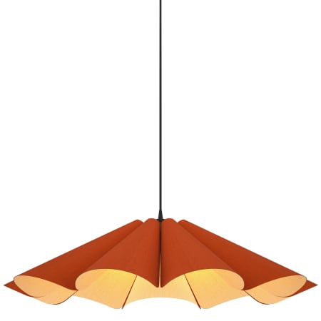 A large image of the Bruck Lighting WEPDEL/60 Terracotta / Ash
