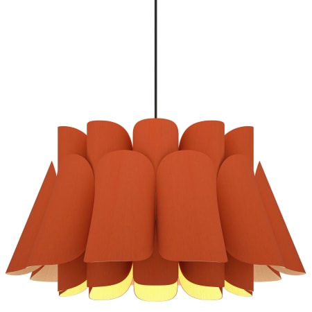A large image of the Bruck Lighting WEPFED/68 Terracotta / Ash