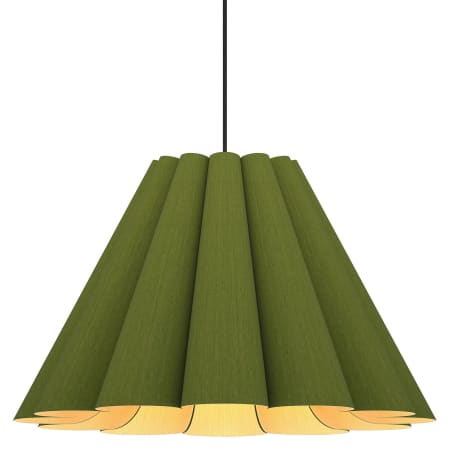 A large image of the Bruck Lighting WEPLOR/58 Green / Ash
