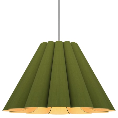 A large image of the Bruck Lighting WEPLOR/70 Green / Ash