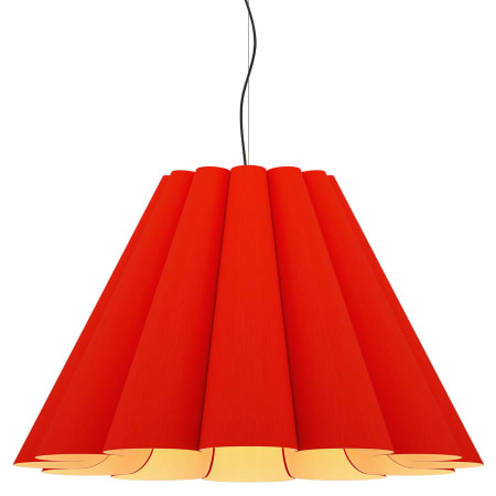 A large image of the Bruck Lighting WEPLOR/80 Red / Ash