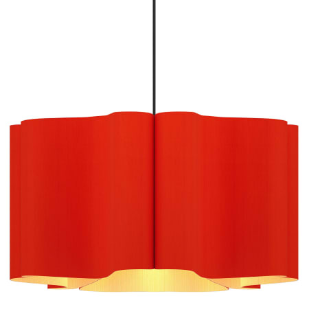 A large image of the Bruck Lighting WEPPAU/60 Red / Ash