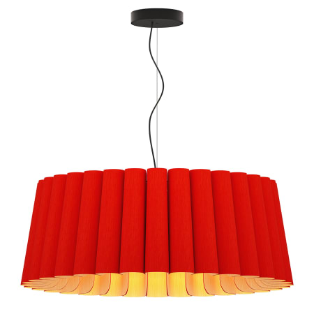 A large image of the Bruck Lighting WEPREN/80 Red / Ash