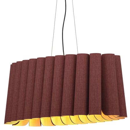 A large image of the Bruck Lighting WEPREN/80OVL Violet / Ash