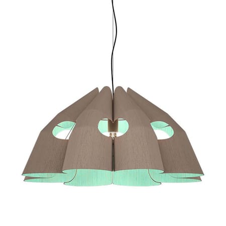 A large image of the Bruck Lighting WEPVIC/75/LE26/PBK Grey Oak / Light Petrol