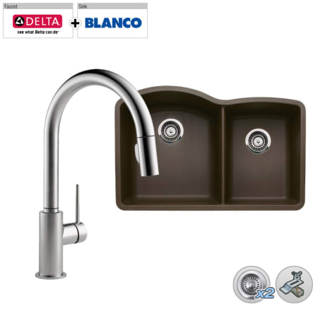 A large image of the Build Smart Kits B440177/D9159-DST Arctic Stainless Faucet