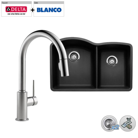 A large image of the Build Smart Kits B440179/D9159-DST Arctic Stainless Faucet