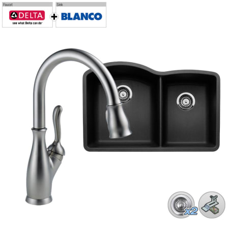 A large image of the Build Smart Kits B440179/D9178-DST Arctic Stainless Faucet