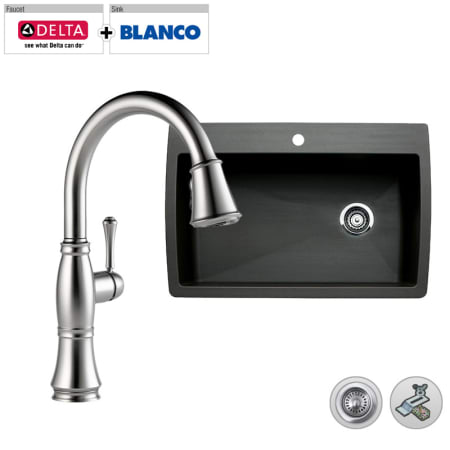A large image of the Build Smart Kits B440194/D9197-DST Arctic Stainless Faucet